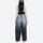 Breathable waterproof 2L ombre ski set - black gradient snow pants with black top, for cold-weather winter sports
