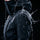 Women's belted snow jacket with suspender pants - black, for skiing and snowboarding
