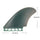 Gradient Futures carbon fiber quad fin set - dark green gray quad fin set views and dimensions, for advanced surfers