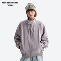 
                  
                    Reversible lightweight jacket for outdoor and daily wear - rainy porcelain teal dual-side jacket views
                  
                