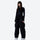 2L snowboard jacket and pants set - black jacket and pants set, on-model front view, for resort and backcountry skiing