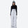Unisex 2L snow jacket and cargo pants set - white pants colorway, on-model front view, for snowboard park and freeride