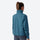 Women's fleece softshell jacket with stand collar - gray and teal color variants front views, for travel and casual outings