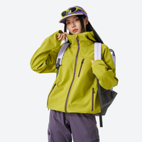 
                  
                    Waterproof softshell jacket fleece-lined - color variants and front views, on-model front view, for cold weather activities
                  
                