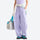 Women's knit cargo hiking pants with relaxed fit - lavender knit cargo pants with lavender top