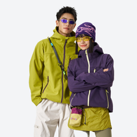 
                  
                    Fleece-lined water-repellent jacket - side and back views, for everyday wear in rain and wind
                  
                
