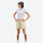 PFC-free eco trail shorts with quick-dry shell - yellow water-repellent shorts with white top, for warm-weather training