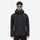 High-performance waterproof jacket for men - black color variant front and side views, for rain and wind protection