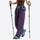 Breathable knit trail pants with cuffed hem - white knit cargo pants with blue top, for camping and outdoor weekends