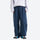Breathable knit trail pants with cuffed hem - navy knit cargo pants with white top, for travel and city walks
