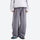 Women's knit cargo hiking pants with relaxed fit - gray knit cargo pants with white top, for warm-weather trekking