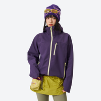 
                  
                    Waterproof softshell jacket fleece-lined - side and back views, on-model back view, for hiking and outdoor adventures
                  
                