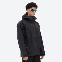 
                  
                    Men's 3L hardshell 20K waterproof 15K breathable - orange color variant front and back views
                  
                