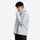 Men's 3L rain jacket under 300g - light gray color variant front and side views, for trail running and active outdoor sports