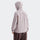 Gray cloud-fleece hooded outdoor jacket male model view
