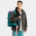 Metallic Gray LKB-6527 jacket front with backpack