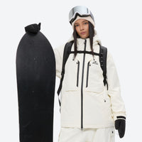 
                  
                    Blaze 3L Snow Jacket Pants - color variant 1, on-model side view, for light rain and wind protection
                  
                