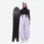 Women's waterproof 2L snow jacket and bib pants series - lavender bib pants with black top, for cold-weather winter sports