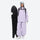 Women's 2-layer snowboard jacket and bibs - lavender jacket with lavender bib pants, for skiing and snowboarding