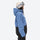 Waterproof snow jacket and pants set - rose pink, on-model front holding snowboard, for powder and piste riding