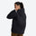Haze women's waterproof hooded jacket - black jacket front and lifestyle views, for trail running and active pursuits
