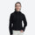 Women's cropped 3-layer rain jacket - black jacket views, on-model front view, for everyday urban wear in rain