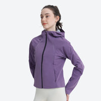 
                  
                    Luna women's 3L short hardshell jacket - pink jacket views, for outdoor activities and travel
                  
                