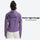 Women's cropped 3-layer rain jacket - purple jacket views, for outdoor activities and travel
