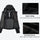 Women's cropped 3-layer rain jacket - pink jacket views, on-model back view, for hiking and trail running