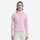 Luna women's 3L short hardshell jacket - light blue jacket views, on-model front view, for everyday urban wear in rain