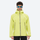 Men's 3L rain jacket under 300g - lime green and orange color variant views, for travel and everyday wear