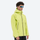 Men's 3L hardshell jacket ultra-light - lime green and orange color variant views, for rain and wind protection