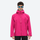 Men's 3L hardshell jacket ultra-light - pink color variant and close-up details, for travel and everyday wear