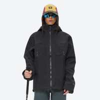 
                  
                    Lightweight waterproof hooded jacket for women - close-up details of zippers cuffs and seams, for travel and everyday wear
                  
                