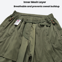 
                  
                    Unisex lightweight quick-dry hiking pants - light blue hiking pants, front product view, for travel and camping
                  
                
