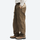 Breathable loose-fit trail pants with mesh lining - brown hiking pants, side view with hand in pocket, for daily outdoor wear
