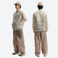 
                  
                    Detachable hood waterproof outdoor jacket - beige jacket views, on-model hood side view, for everyday urban wear in rain
                  
                