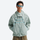 Women's lightweight rain jacket with removable hood - mint green jacket views, for mountain and trail activities