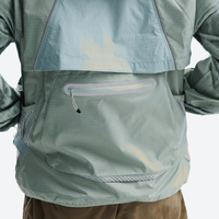 
                  
                    Miren detachable waterproof softshell jacket - mint green jacket views, on-model back view, for everyday urban wear in rain
                  
                