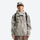 Miren detachable waterproof softshell jacket - beige jacket views, on-model back view, for mountain and trail activities