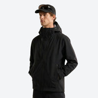 
                  
                    Breathable hardshell with adjustable hood - close-up detail shots, for trail running and active outdoor sports
                  
                
