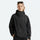 Waterproof hooded jacket for women - black and green color variants side and back views, for hiking and mountain adventures