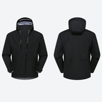 
                  
                    3L hard shell jacket waterproof - close-up detail shots, on-model back hood view, for travel and everyday wear
                  
                
