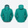 Breathable hardshell with adjustable hood - light gray color variant front and side views, on-model back hood view