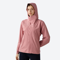 
                  
                    Women's fitted softshell for hiking and everyday wear - olive green waterproof softshell jacket views, on-model front view
                  
                