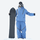 Breathable ski jacket and snow pants combo - cream, on-model front holding snowboard, for resort and backcountry days