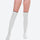 Women's long-sleeve wetsuit with knee-high socks - black and white color variants front views