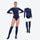 Women's 2mm one-piece wetsuit with socks - close-up details of zippers seams and anti-slip strips, YKK zipper