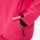 Women's breathable ski jacket with iridescent straps - pink snow pants with black top, for skiing and snowboarding