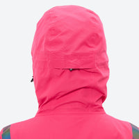 
                  
                    Women's waterproof snow jacket and pants set - pink jacket, cuff zip close-up with hand, for skiing and snowboarding
                  
                